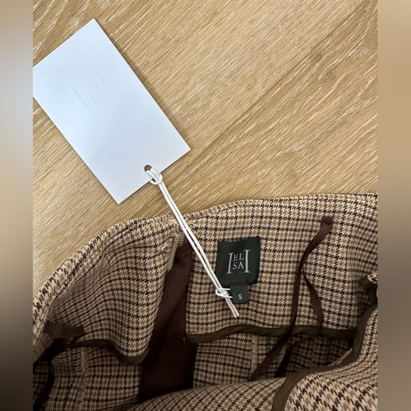 HELSA Plaid Mini Suit Dress in Cafe Plaid - Picture 6 of 10